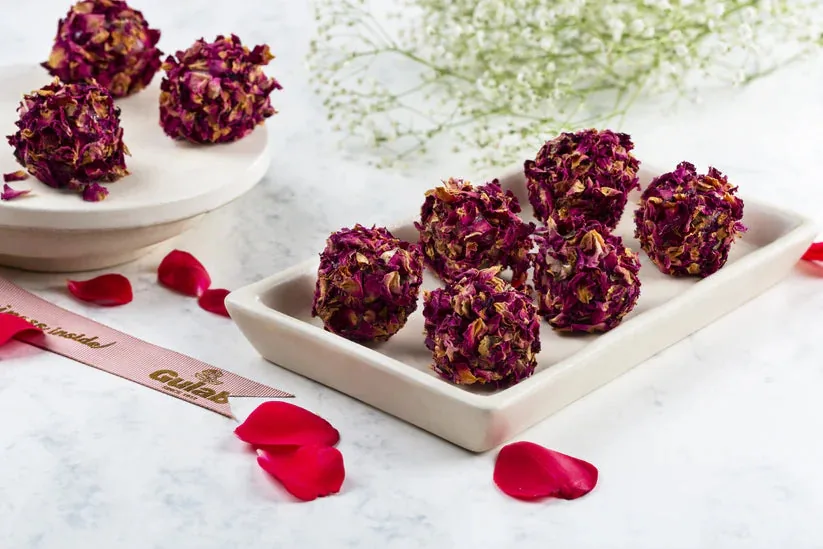 Gulab Sweets Rose Ladoo | Traditional Delhi Mithai | Fragrant Rose Petal Confection