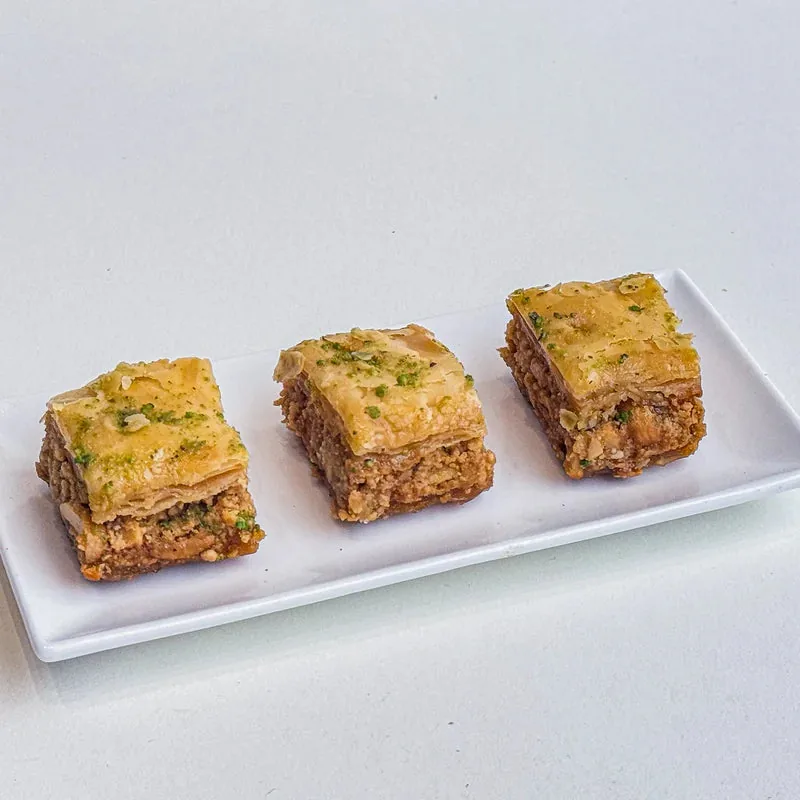 Gwalia Sweets Assorted Square Baklawa Box | Handcrafted Filo Pastry Bites | Premium Dry Fruit Sweets-3