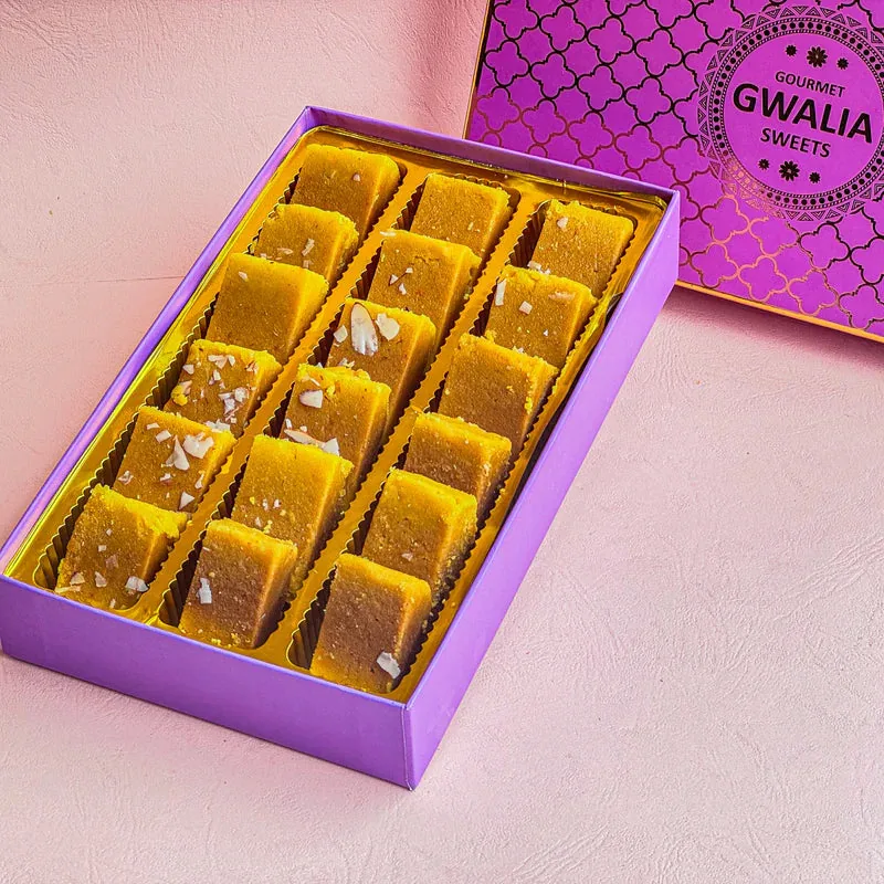 Gwalia Sweets Ghee Mysore Pak | Authentic South Indian Mithai | Made with Pure Ghee 90 gm