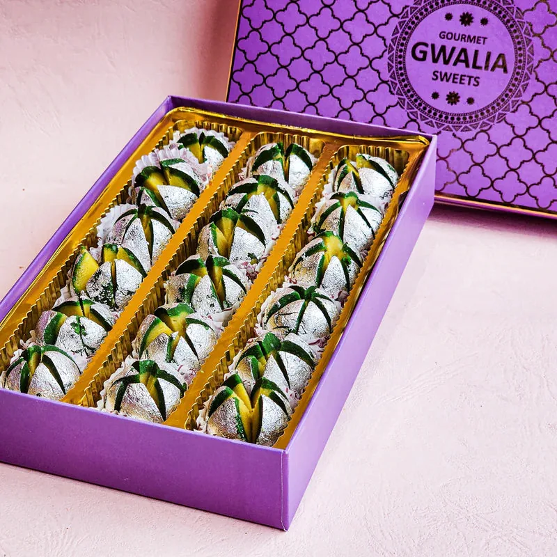 Gwalia Sweets Kamal Bhog | Stuffed Cashew Mithai | Authentic Gujarati Sweet