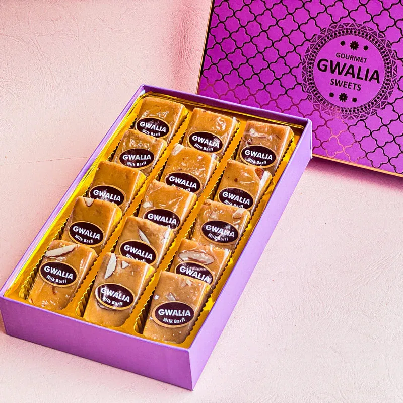 Gwalia Sweets Milk Barfi | Traditional Mawa Mithai | Creamy Indian Sweet