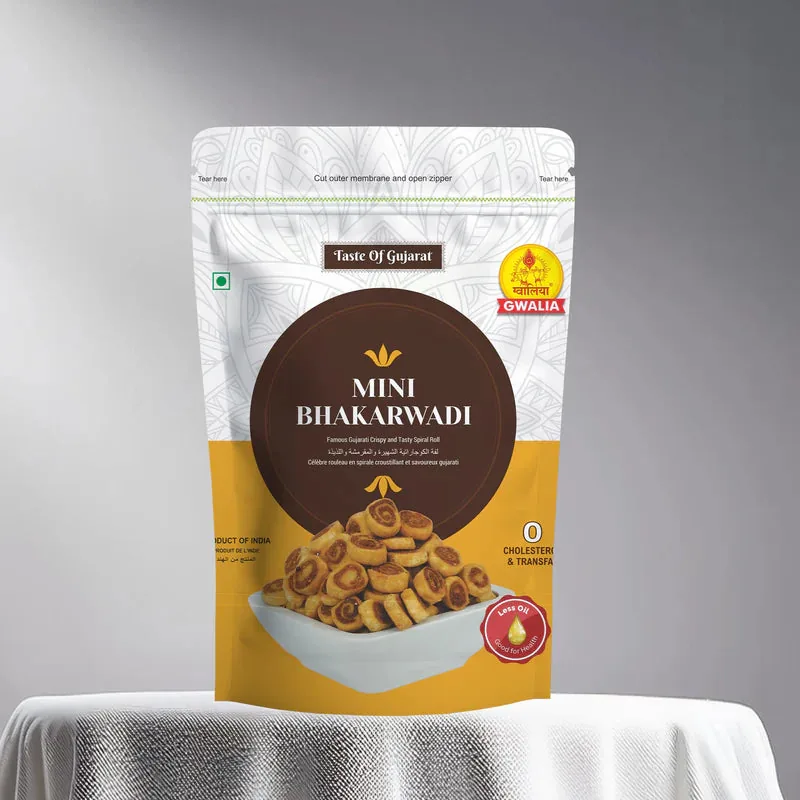 Gwalia Sweets Mini Bhakarwadi | Spicy Tangy Gram Flour Rolls | Authentic Gujarati Farsan 200 gm