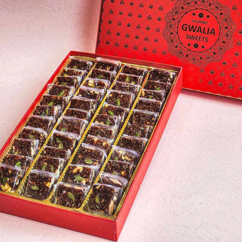 Gwalia Sweets Nutty Buddy | Fig & Nut Mithai | Rich Dry Fruit Confection