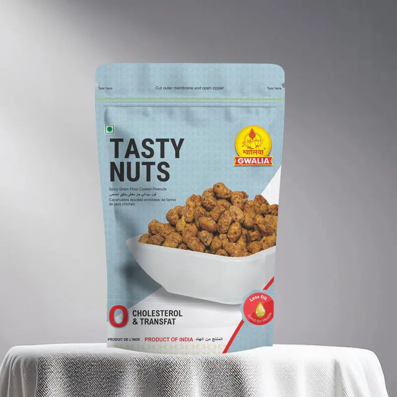 Gwalia Sweets Tasty Nuts | Masala Coated Peanuts | Crispy Spiced Namkeen 200 gm