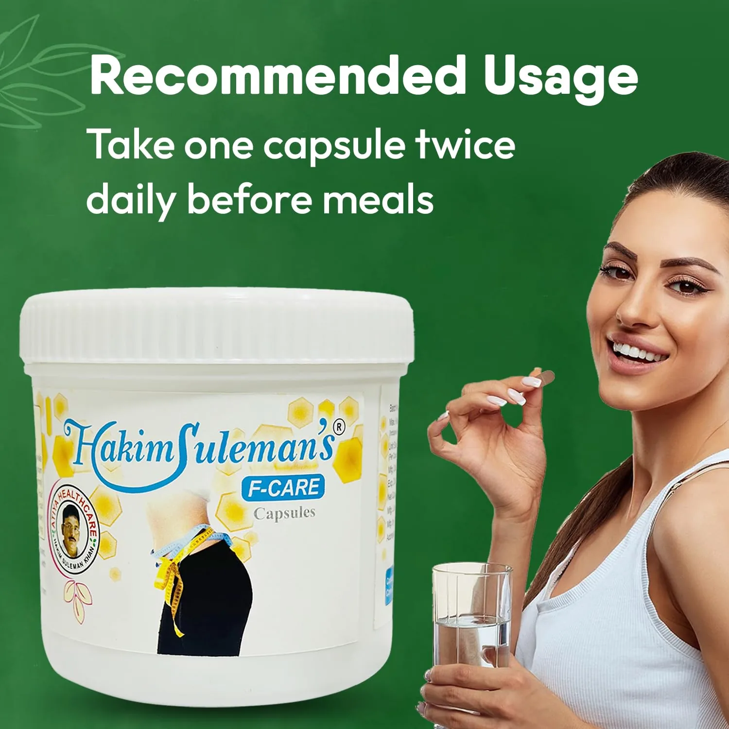 Hakim Suleman's F. Care Capsules | Natural Weight Management | Unani Metabolic Support-5