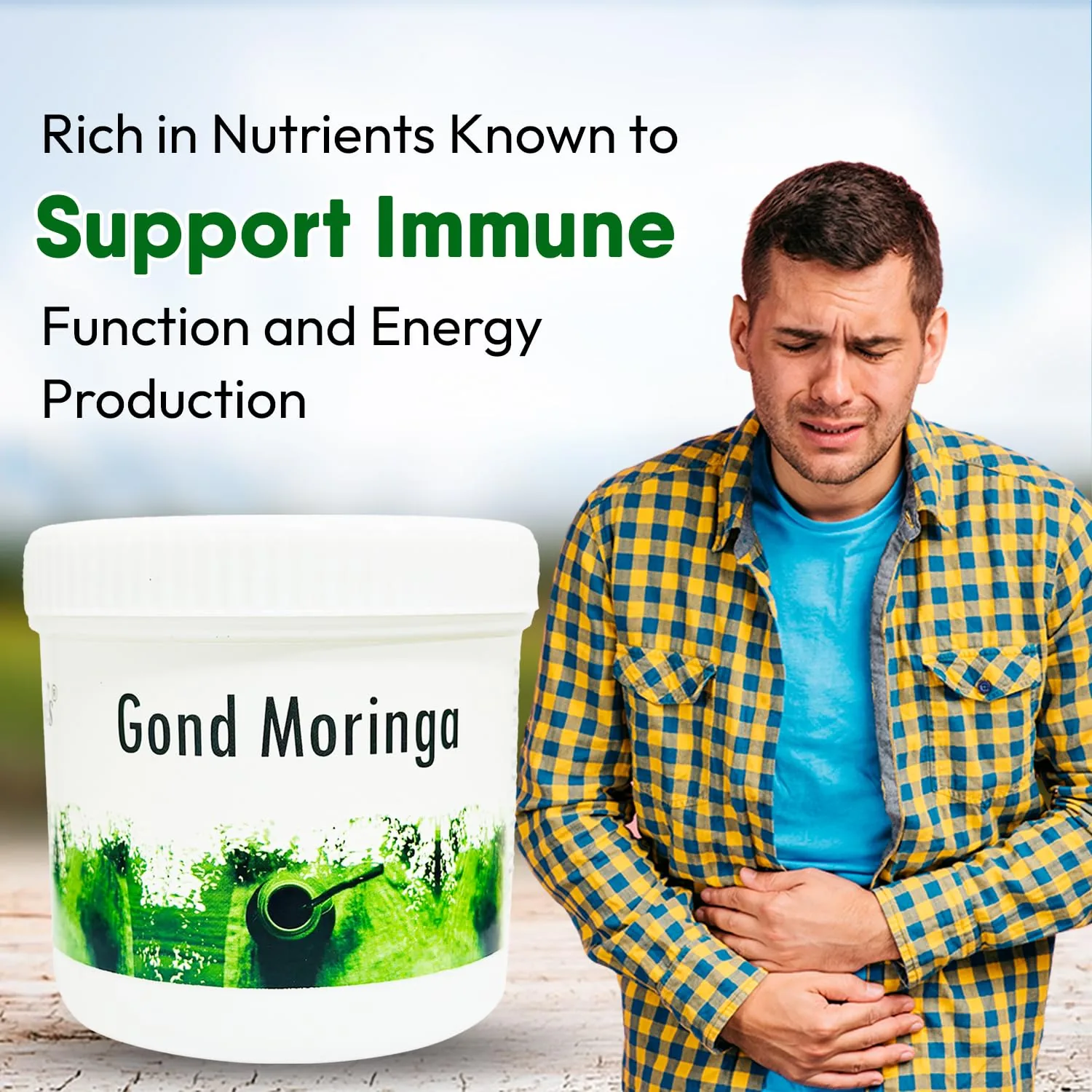 Hakim Suleman's Gond Moringa | Pure White Moringa Gum | Joint & Digestive Wellness Supplement-3