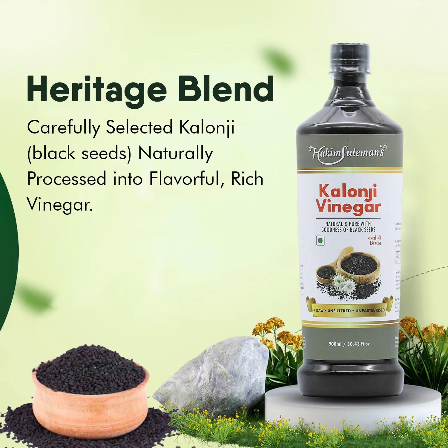 Hakim Suleman's Kalonji Vinegar | Traditional Kalonji Sirka | Natural Digestive & Immunity Tonic-3