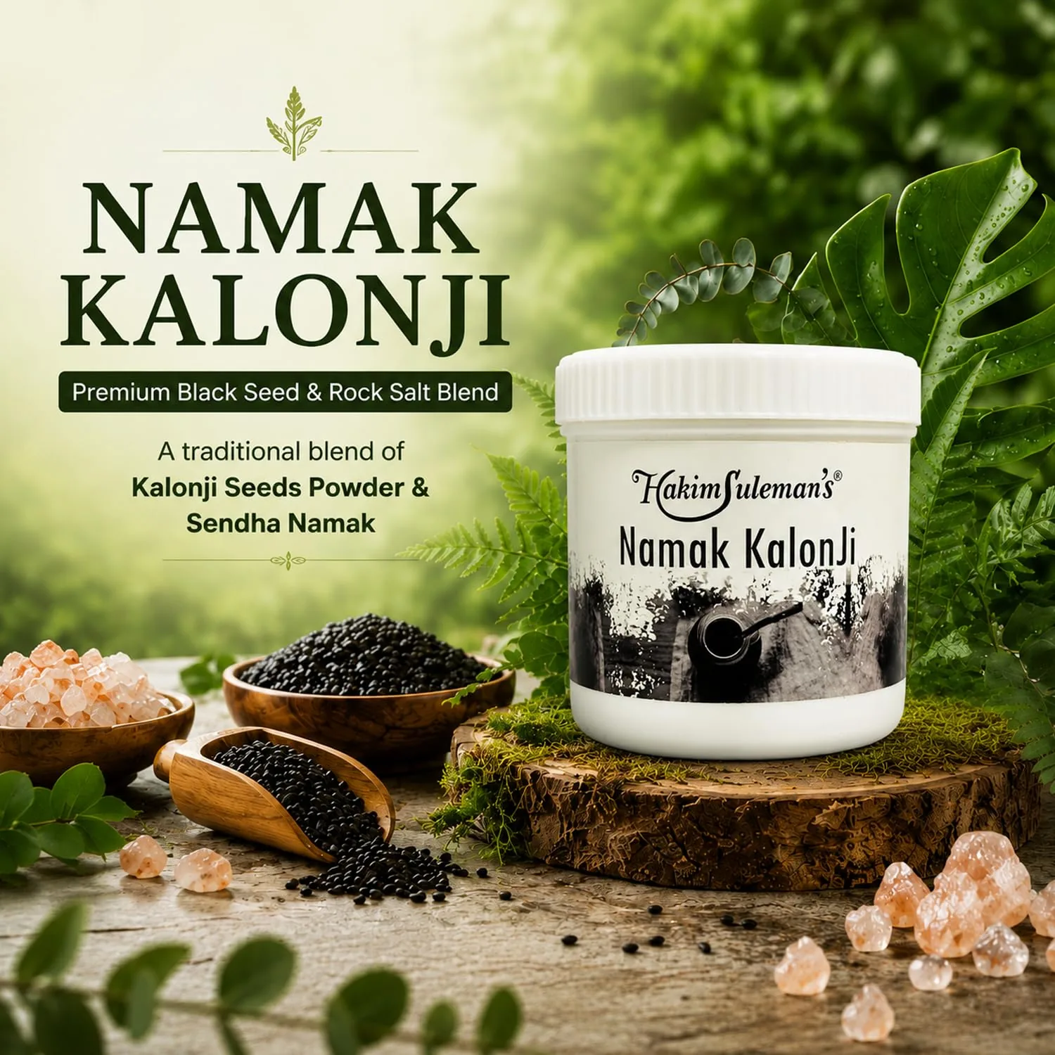 Hakim Suleman's Namak Kalonji | Premium Black Seed Salt Blend | Natural Digestive & Immunity Support-2