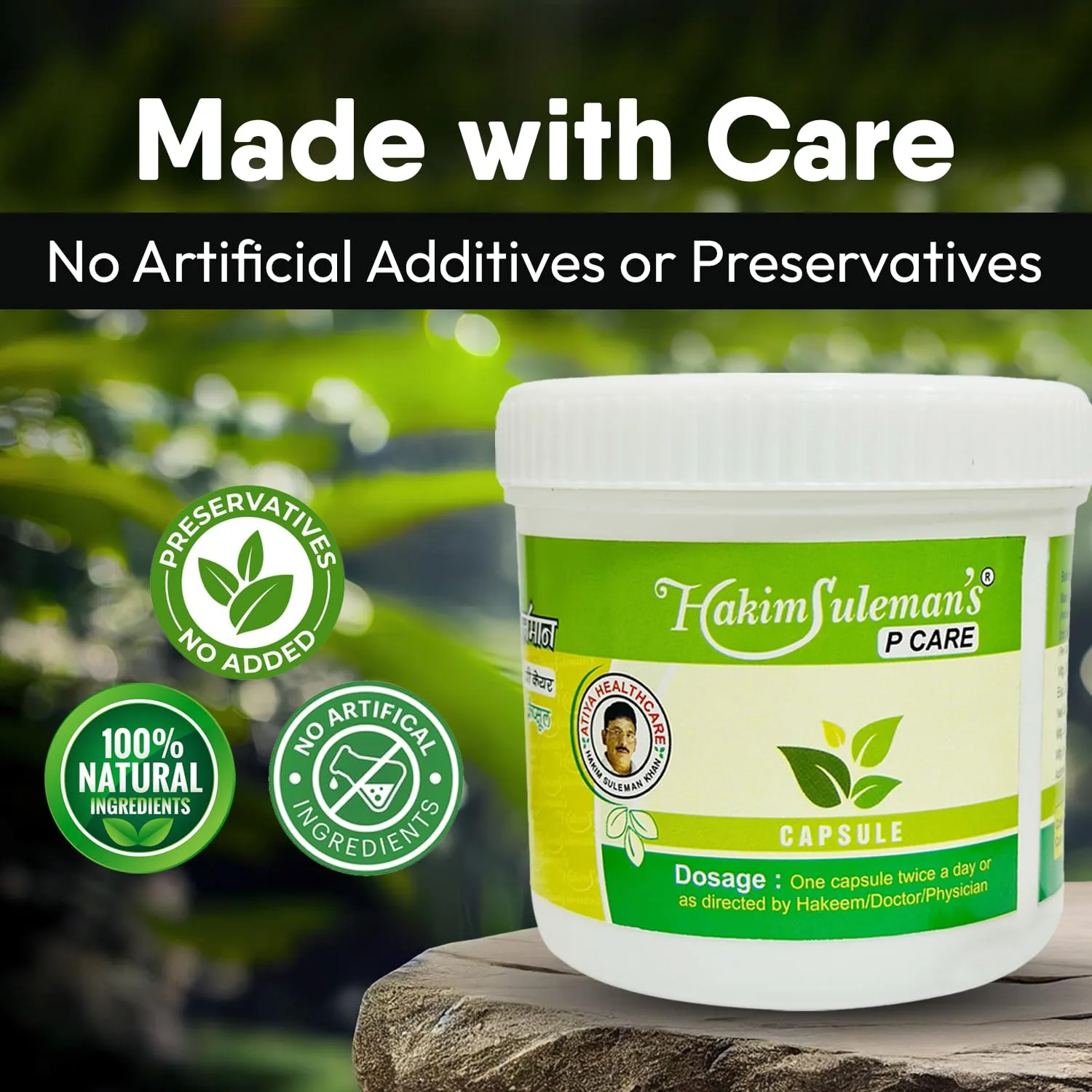 Hakim Suleman's P Care Capsules | Herbal Digestive & Liver Support | Natural Gut Health Supplement-3