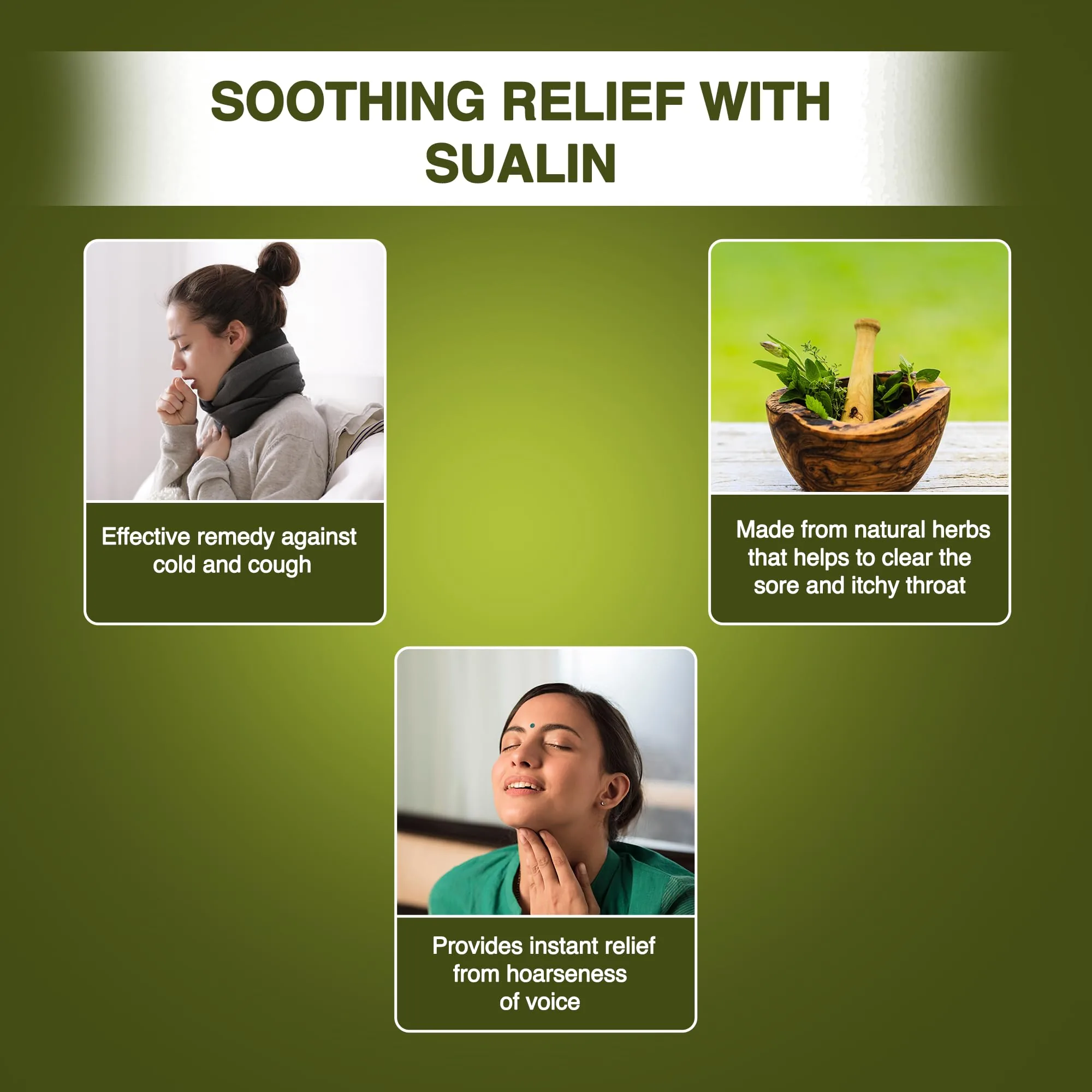 Hamdard Ayurvedic Sualin Tablets | Herbal Cough & Cold Remedy | Soothing Sore Throat Relief-4