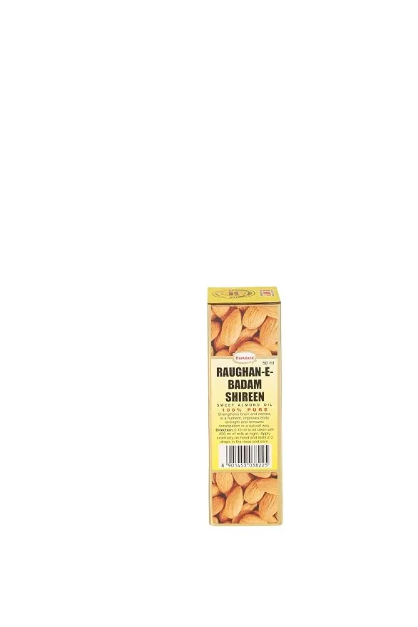 Hamdard Roghan Badam Shirin Sweet Almond Oil | Pure Almond Oil | For Hair, Skin, and Body Nourishment