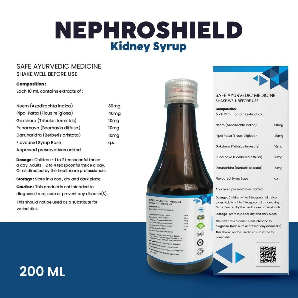 HappyMillions NephroShield Kidney Health Syrup | Ayurvedic Renal Support | Natural Detox and Urinary Wellness-4