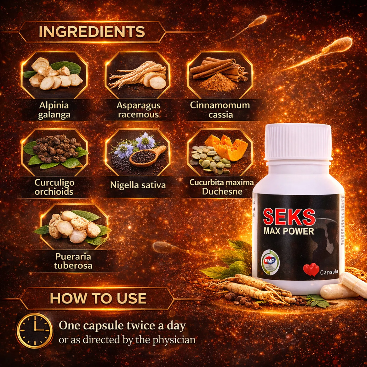 Hashmi Pharmacy Seks Max Capsules for Men | Natural Unani Vitality Supplement | Stamina & Strength Support-3