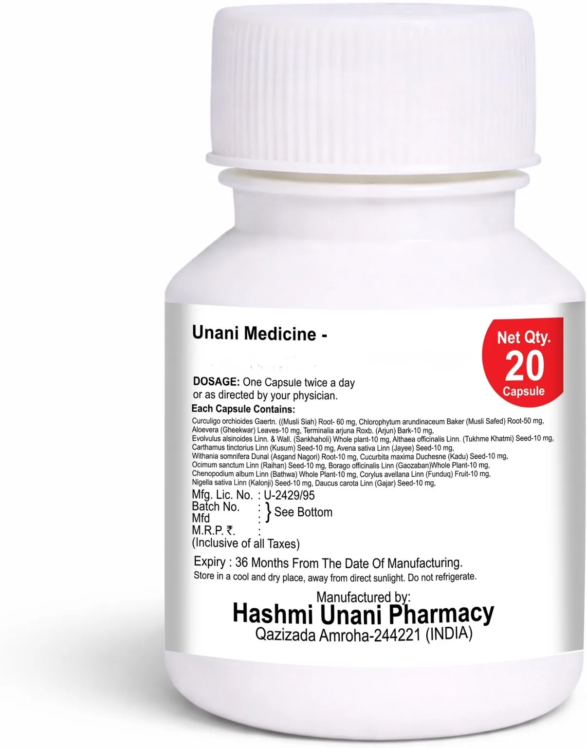 Hashmi Pharmacy Seks Max Capsules for Men | Natural Unani Vitality Supplement | Stamina & Strength Support-4