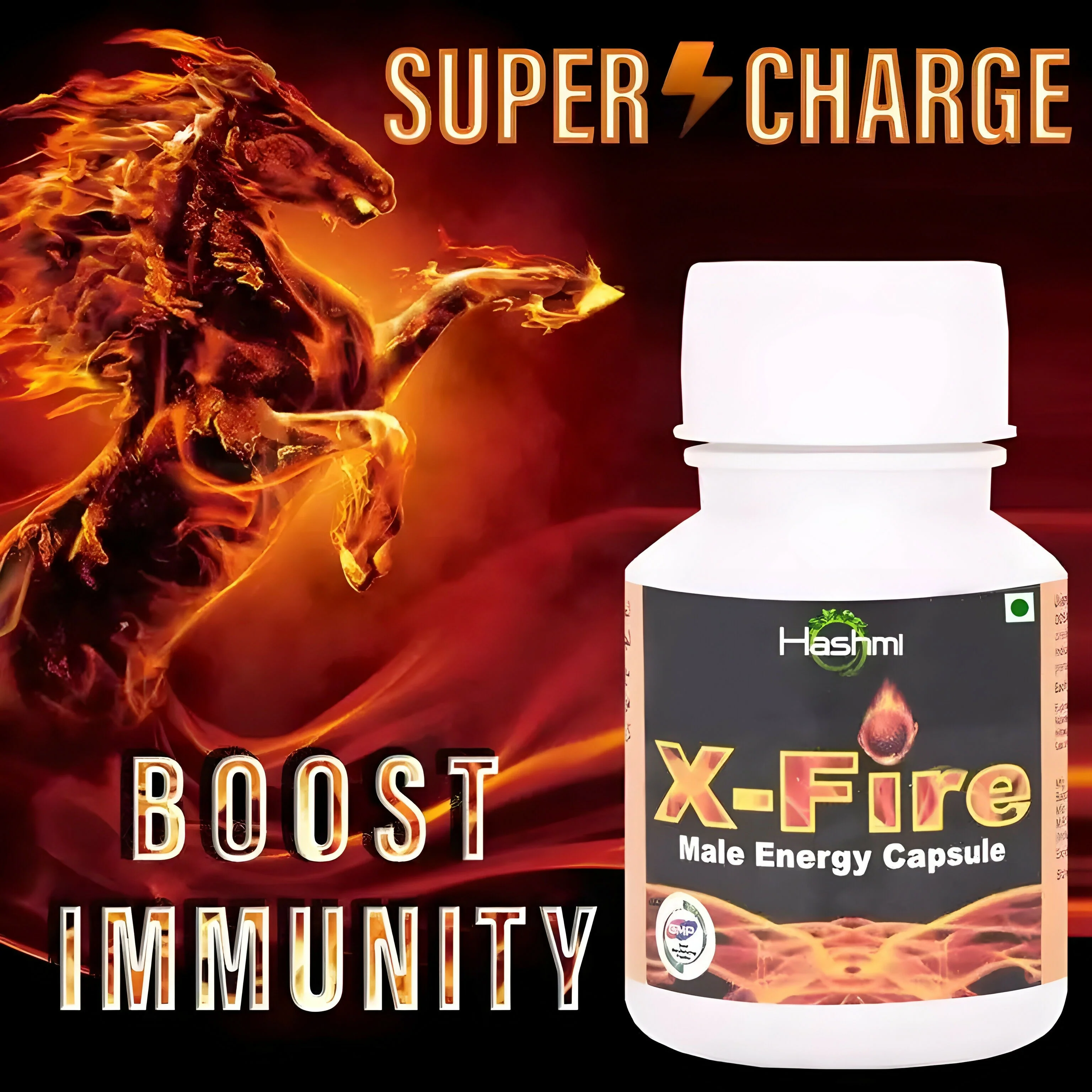 Hashmi Pharmacy X-Fire Capsule | Ayurvedic Vitality Supplement | Natural Strength and Stamina for Men-2