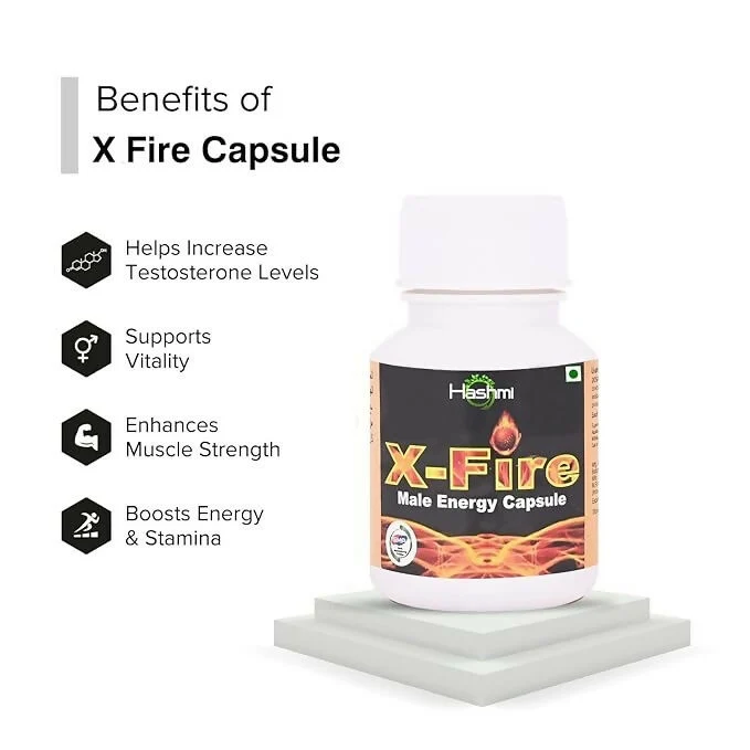 Hashmi Pharmacy X-Fire Capsule | Ayurvedic Vitality Supplement | Natural Strength and Stamina for Men-3