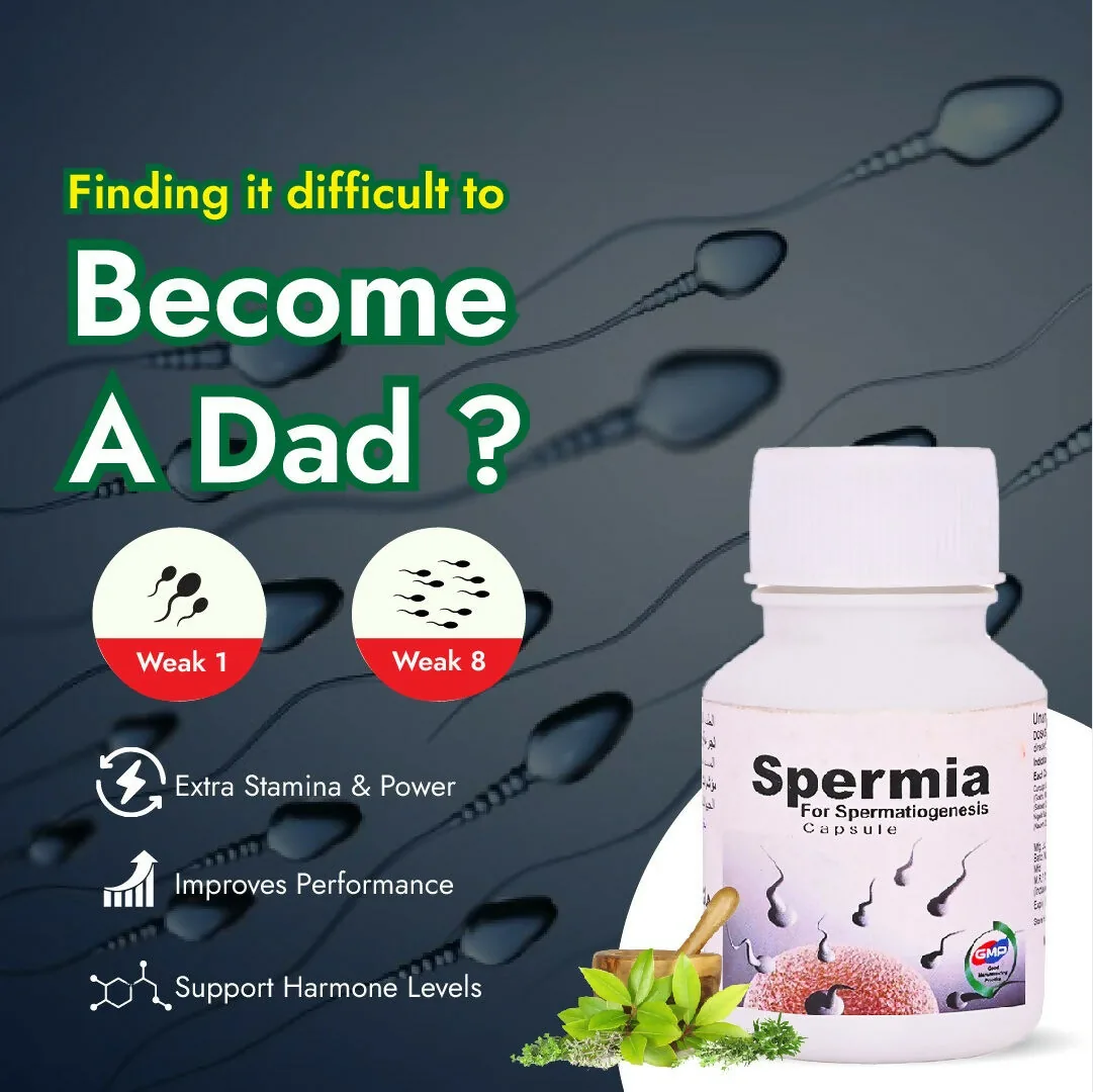 Hashmi Spermia Capsules | Natural Men's Vitality Supplement | Supports Energy and Physical Strength-1