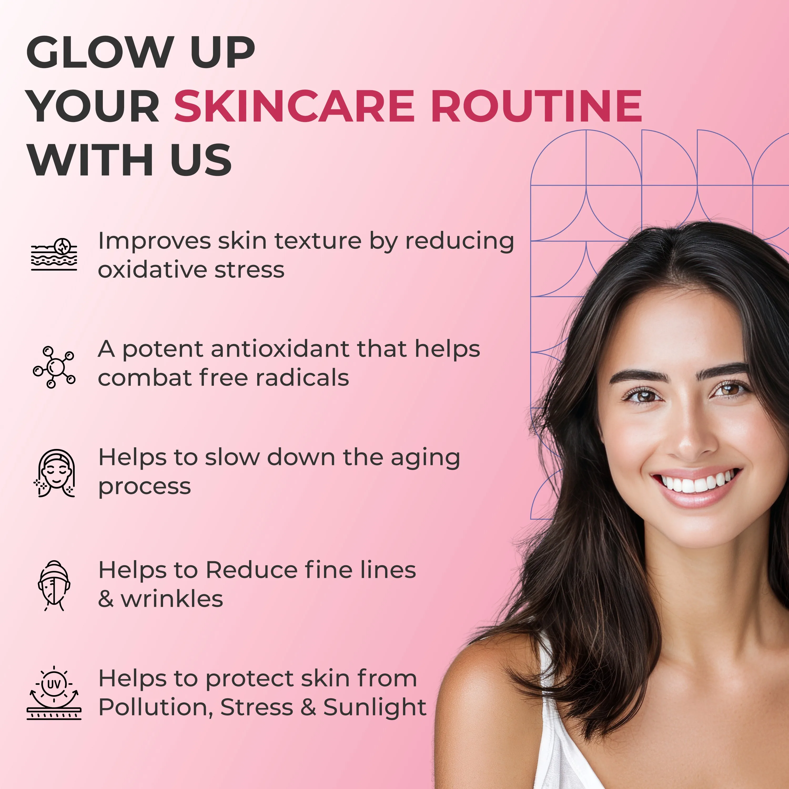Health Veda Organics L-Glutathione Capsules | Antioxidant Skin Glow Supplement | Hyaluronic Acid & Biotin Infused-4