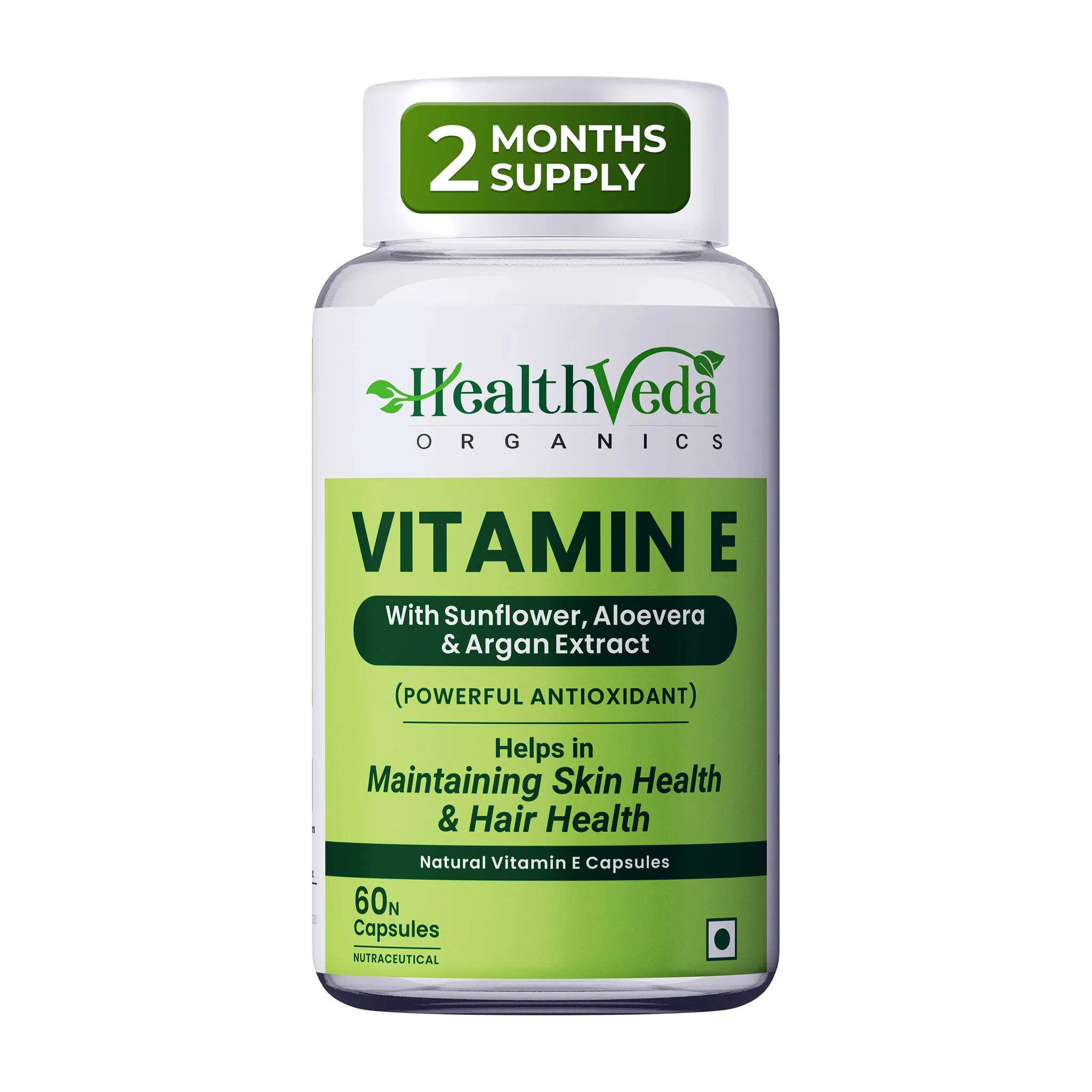 Health Veda Organics Vitamin E Capsules