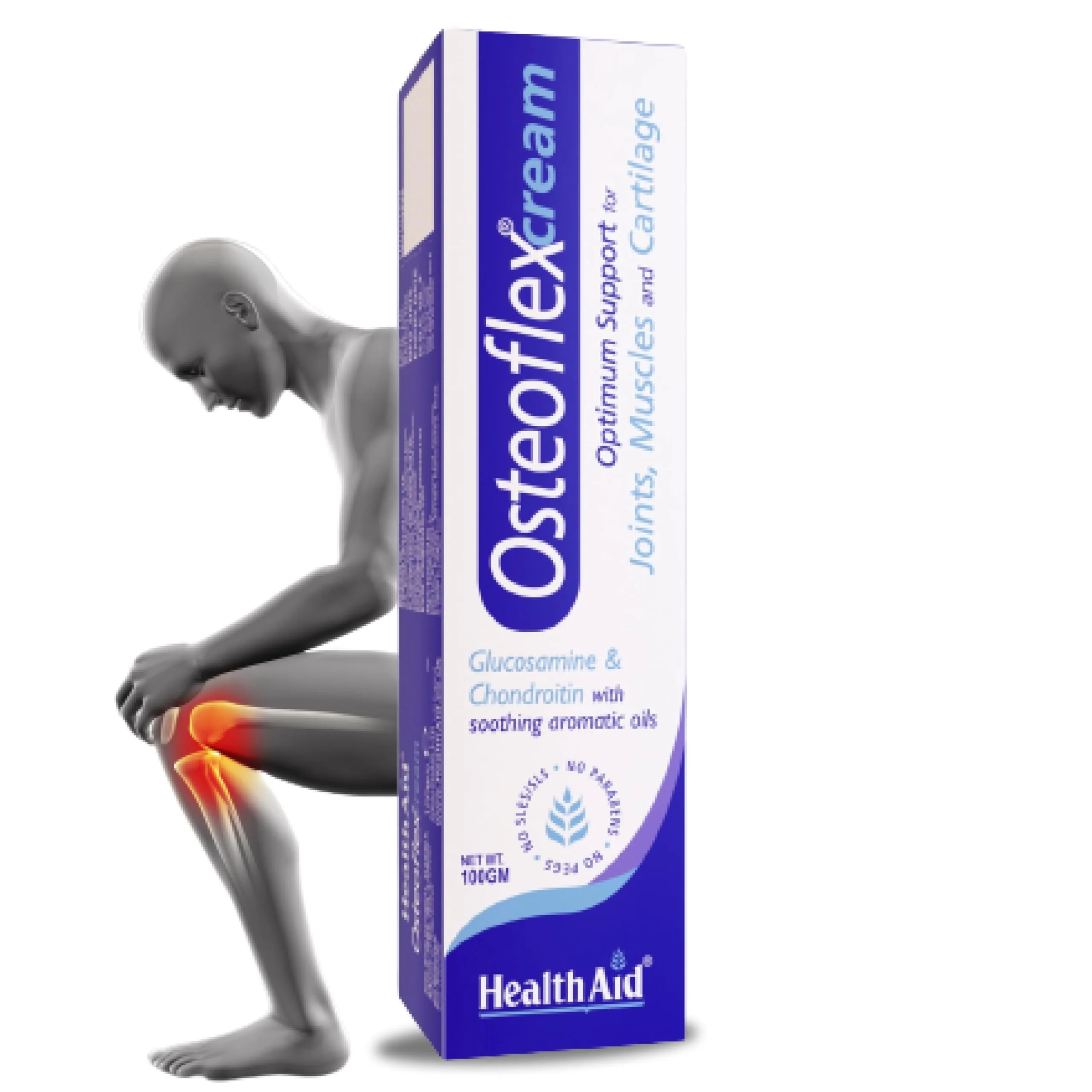 HealthAid Osteoflex Glucosamine Chondroitin With Soothing Aromatic Oils Cream
