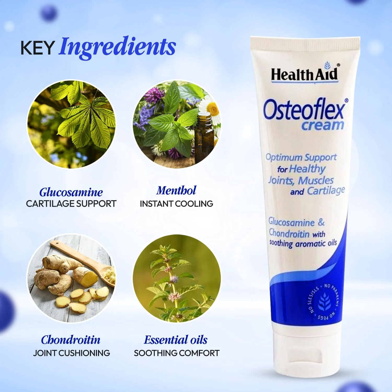 HealthAid Osteoflex Glucosamine & Chondroitin with Soothing Aromatic Oils Cream | Joint & Muscle Care | Fast-Absorbing Topical Formula-3