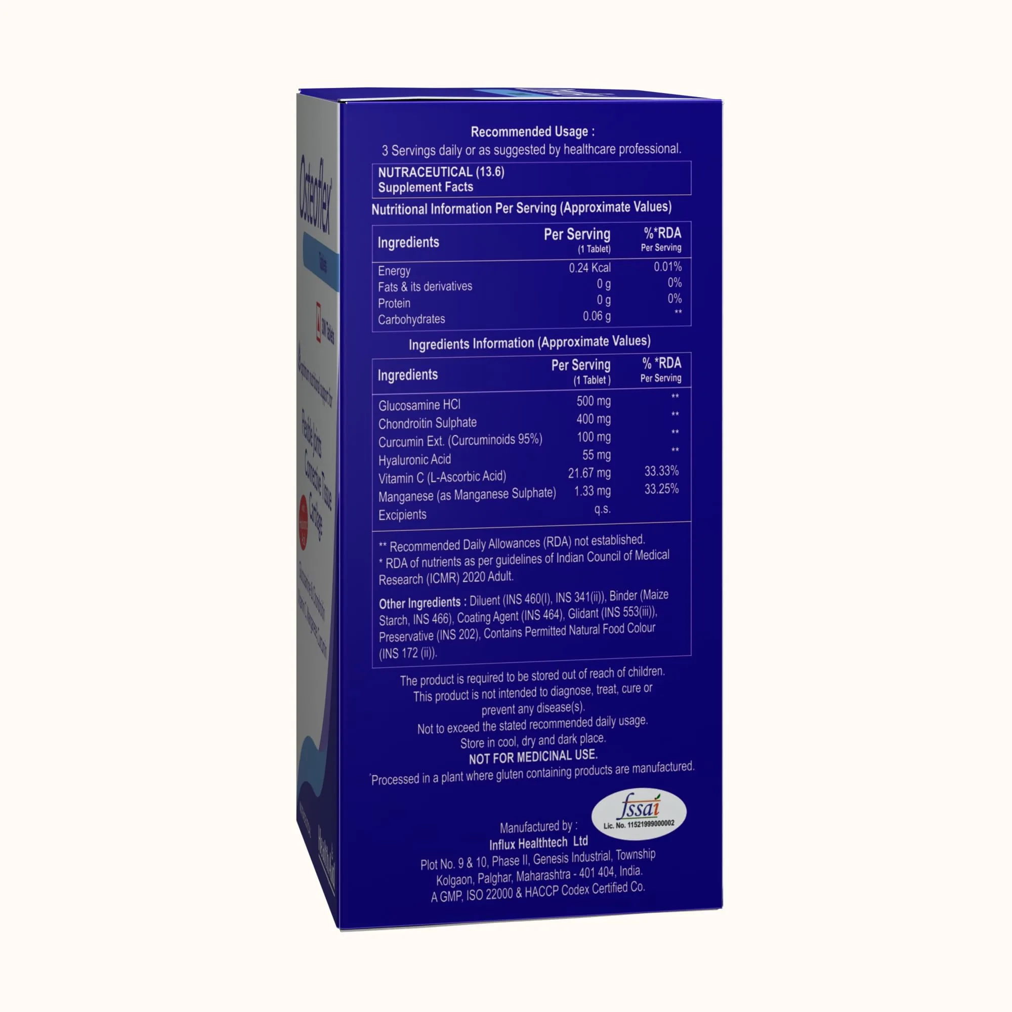 HealthAid Osteoflex Tablets | Joint Support Formula | Glucosamine & Chondroitin Complex-3