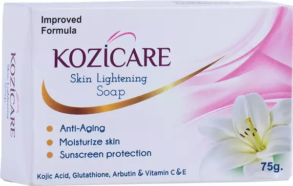 Healthvit Kozicare Skin Lightening Soap | Kojic Acid & Vitamin C Formula | Brightening & Hydrating Cleanser Healthvit Kozicare Skin Lightening Soap | Kojic Acid & Vitamin C Formula | Brightening & Hydrating Cleanser - 75 gm