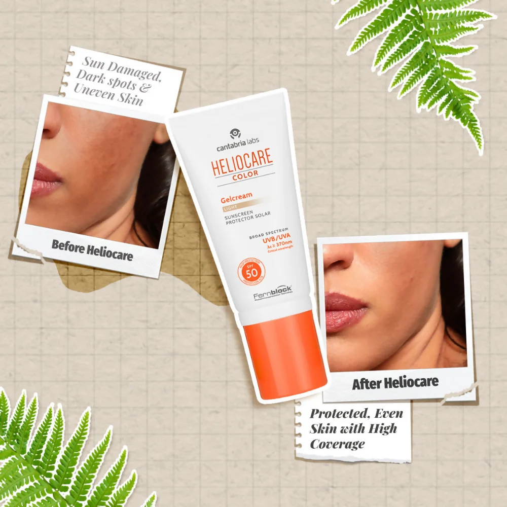 Heliocare Color Gel Cream Tinted Sunscreen SPF 50 | Broad Spectrum UVA & UVB Protection | Hydrating Tinted Moisturizer & Makeup Base-5