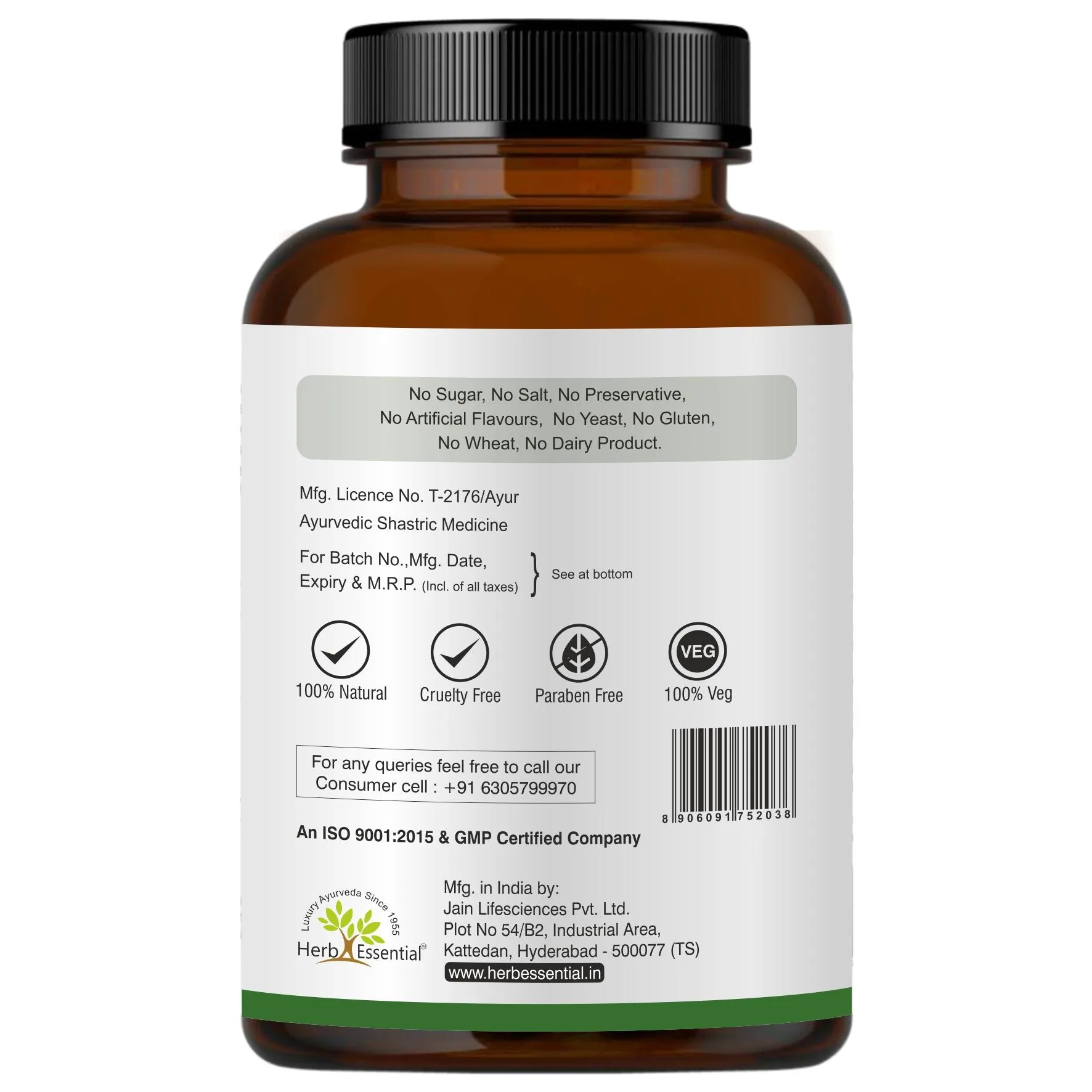 Herb Essential Bhringraj Tablets | Ayurvedic Herbal Supplement | Hair and Vitality Support-2