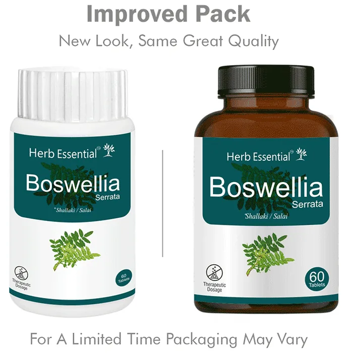 Herb Essential Boswellia Serrata Tablets | Pure Shallaki Extract | Joint Comfort & Mobility Support-2