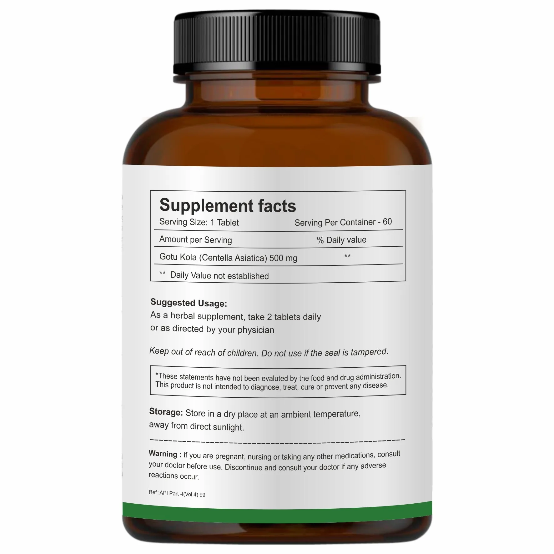 Herb Essential Gotu Kola Tablets | Ayurvedic Brain & Cognitive Support Supplement | Natural Centella Asiatica-2