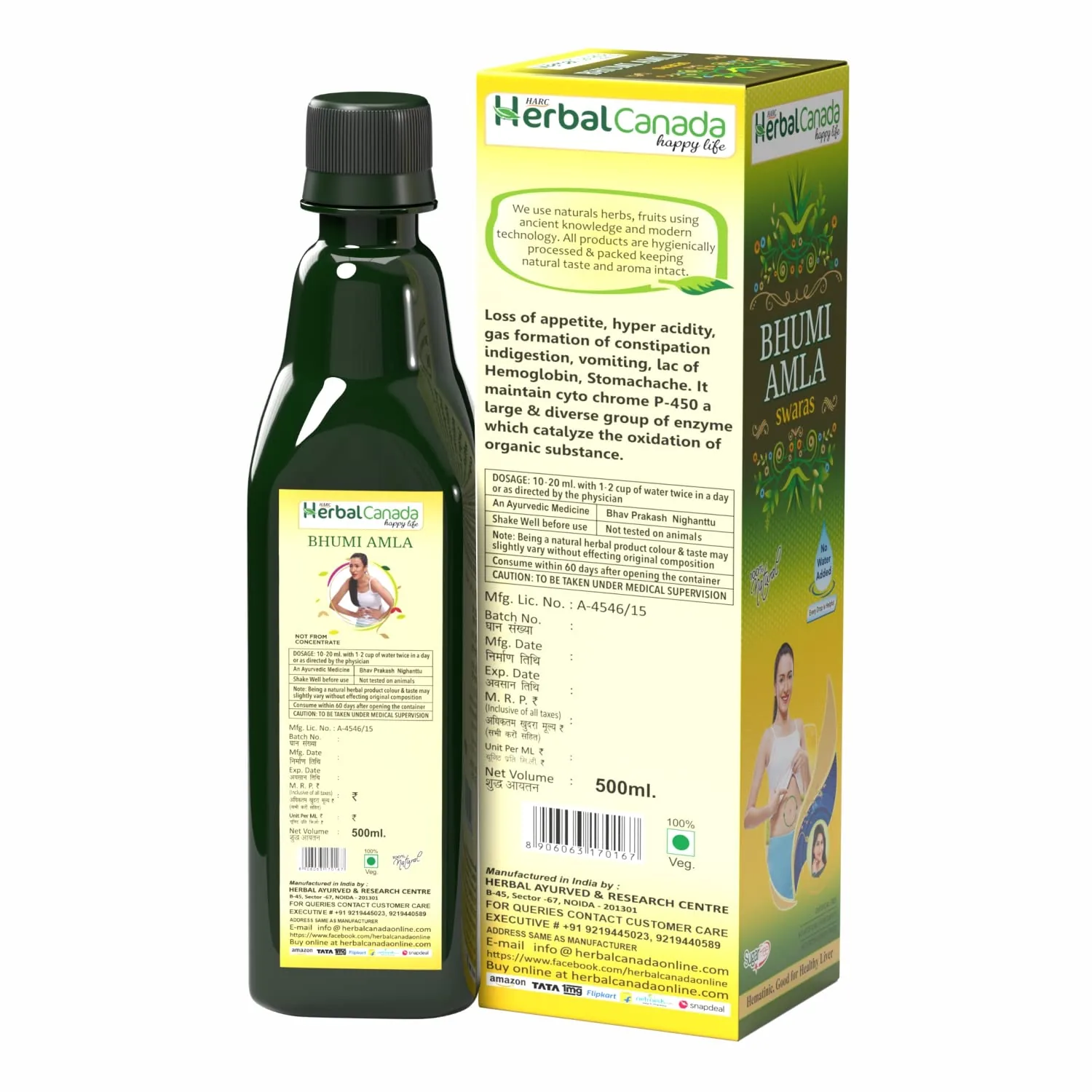 Herbal Canada Bhumi Amla Juice | Ayurvedic Liver & Digestive Care | Natural Detoxifier-2