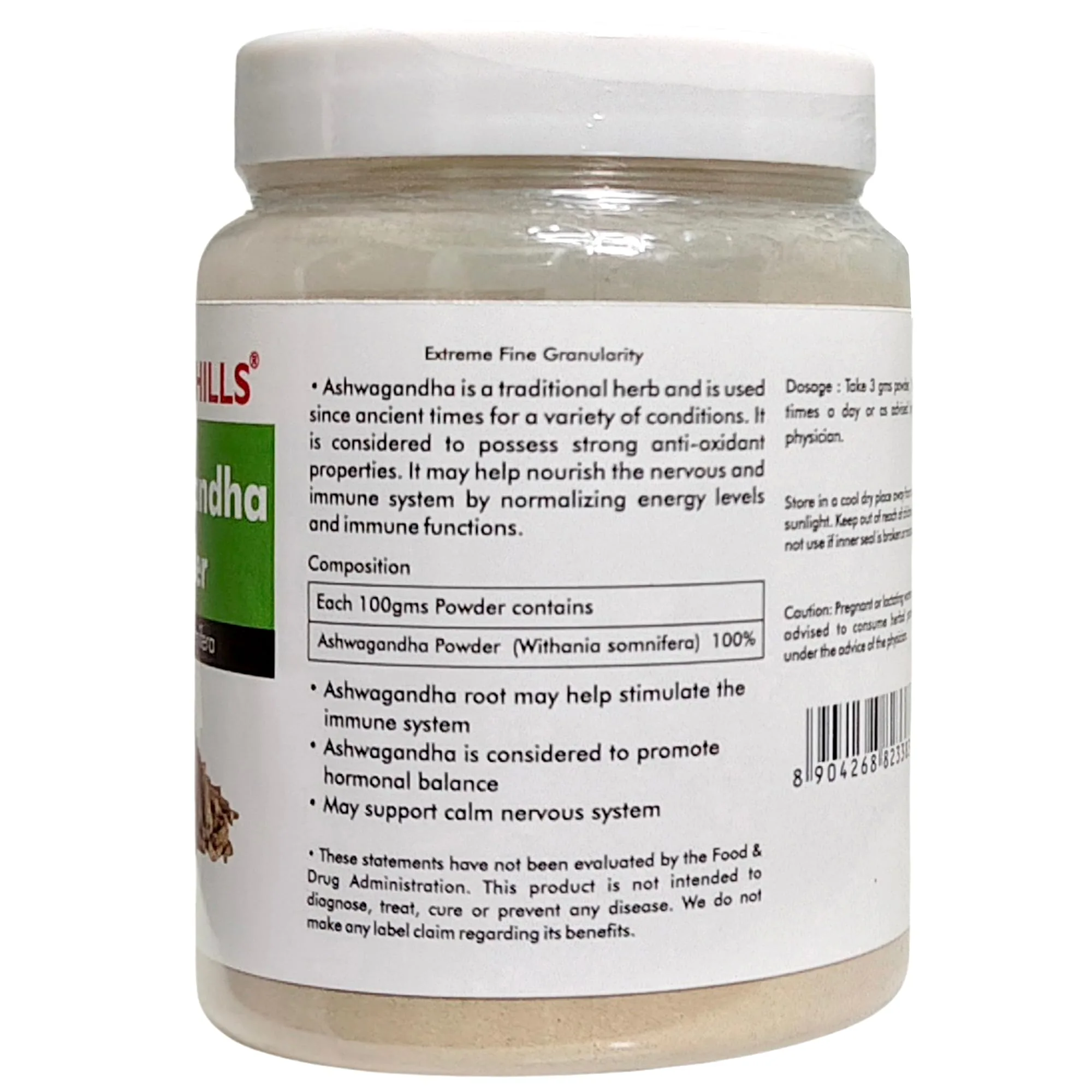 Herbal Hills Ayurveda Ashwagandha Powder | Pure Adaptogenic Root Churna | Natural Stress Relief & Vitality Support-2