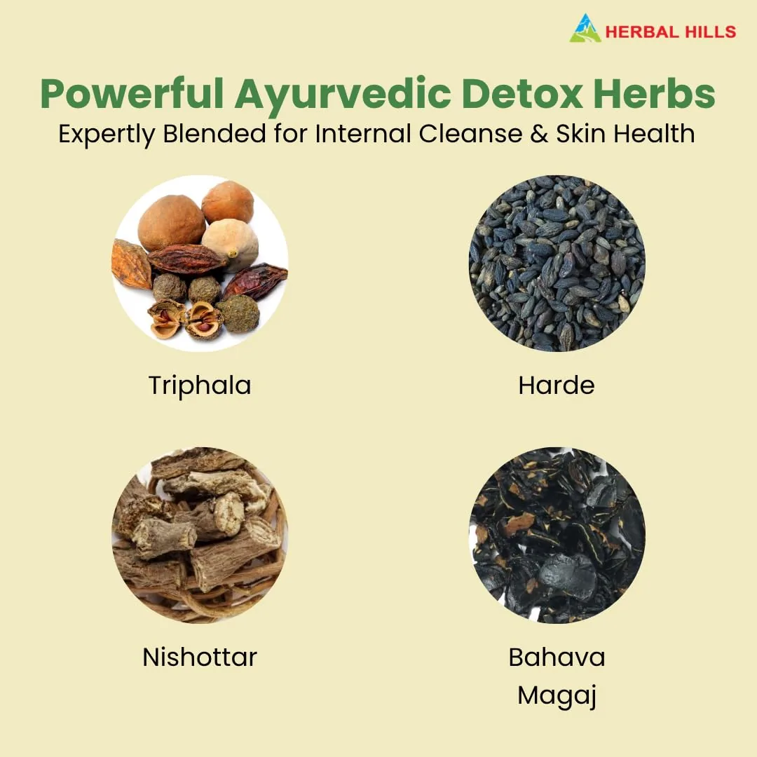 Herbal Hills Ayurveda Detox Hills Tablets | Natural Body Cleanser | Gut Health & Toxin Removal-3