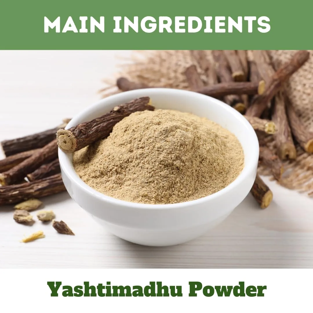 Herbal Hills Ayurveda Yashtimadhu Powder | Pure Licorice Root | Digestive and Respiratory Support-1
