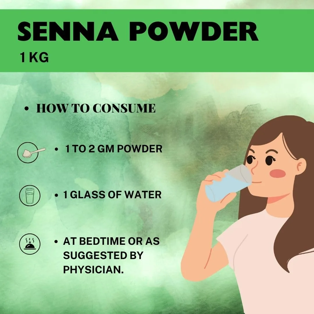 Herbal Hills Senna Powder | Natural Cassia Angustifolia Churna | Gentle Colon Cleanse & Laxative Support-4