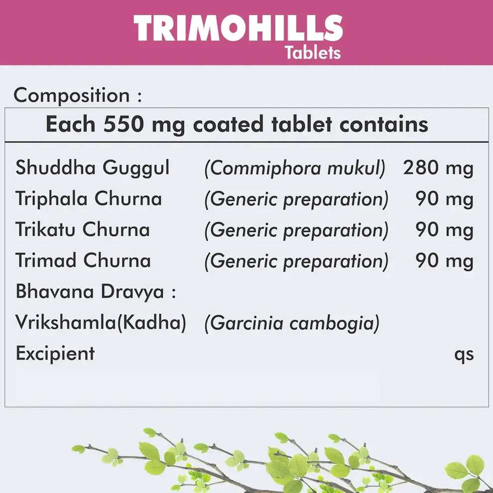 Herbal Hills Trimohills Weight Management Tablets | Ayurvedic Metabolic Support | Natural Detoxification Formula-2