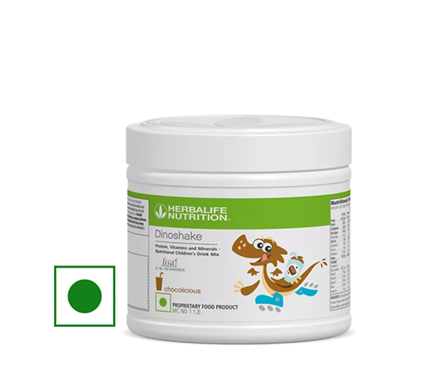 Herbalife Dino Shake - Chocolicious for Kids | Nutritional Drink Mix | Daily Growth & Immunity Support 200 gm