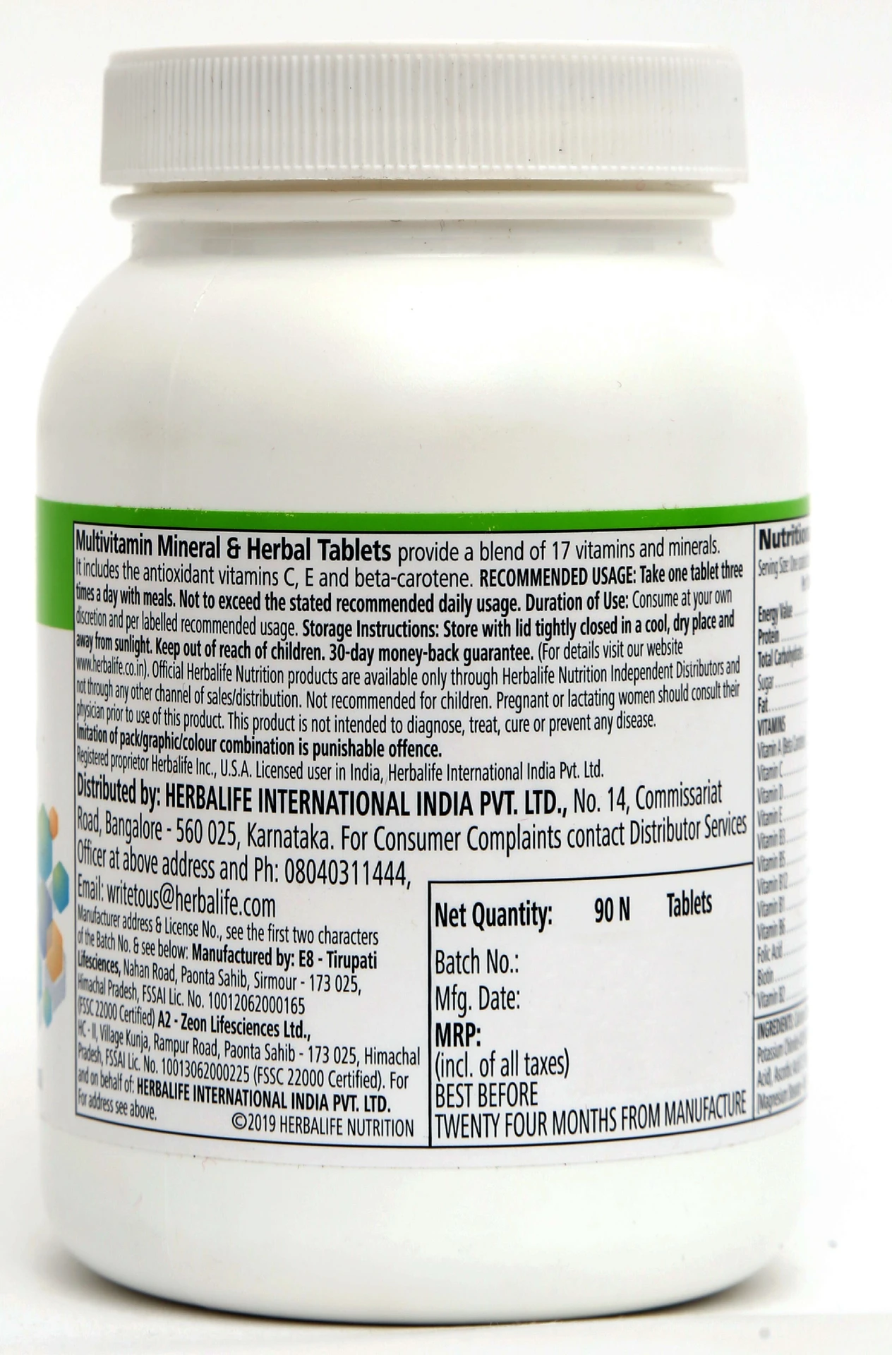 Herbalife Multivitamin Mineral and Herbal Tablets Plus | Daily Nutritional Supplement | Key Micronutrients and Herbs-4