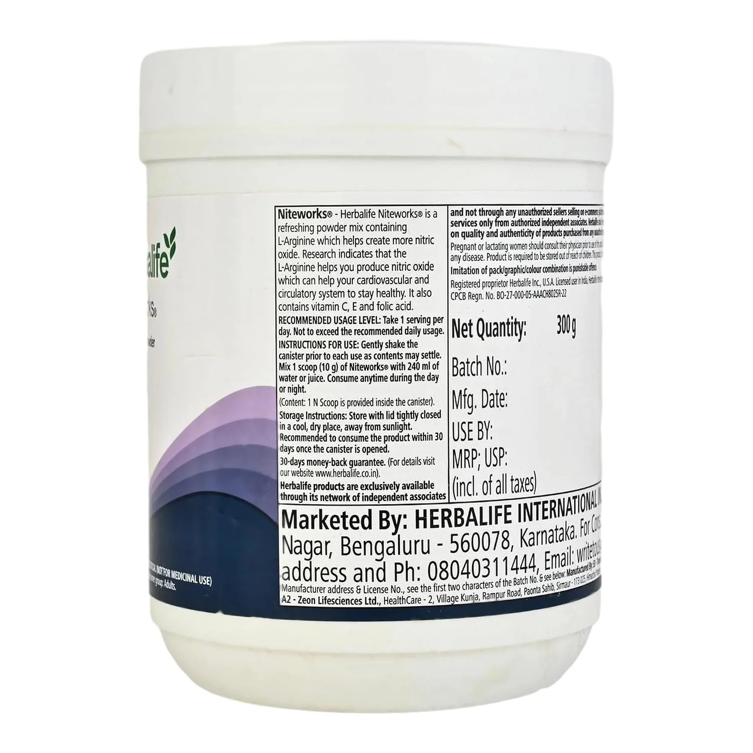 Herbalife Niteworks L-Arginine Powder | Lemon Flavored Nitric Oxide Supplement | Cardiovascular & Vascular Health Support-3