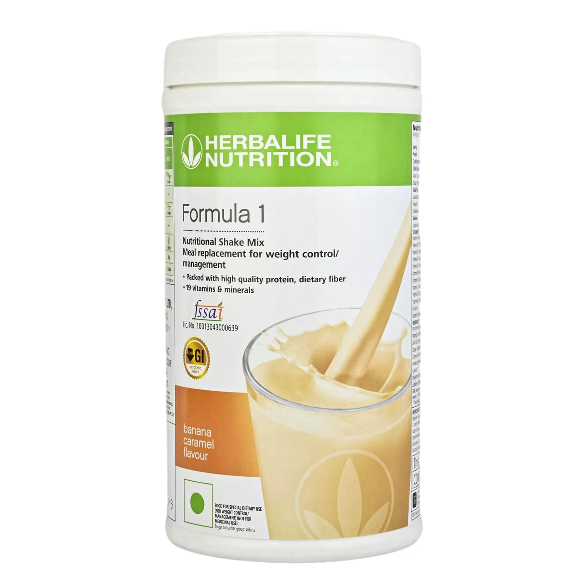 Herbalife Formula 1 Nutritional Shake Mix | Meal Replacement | Banana Caramel Flavour Herbalife Formula 1 Nutritional Shake Mix | Meal Replacement | Banana Caramel Flavour - 500 gm