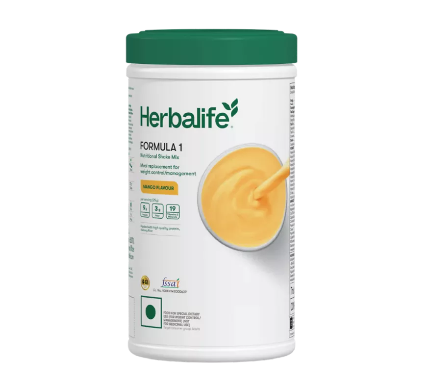 Herbalife Formula 1 Nutritional Shake Mix - Mango Flavour | Meal Replacement Shake | Balanced Nutrition and Weight Management