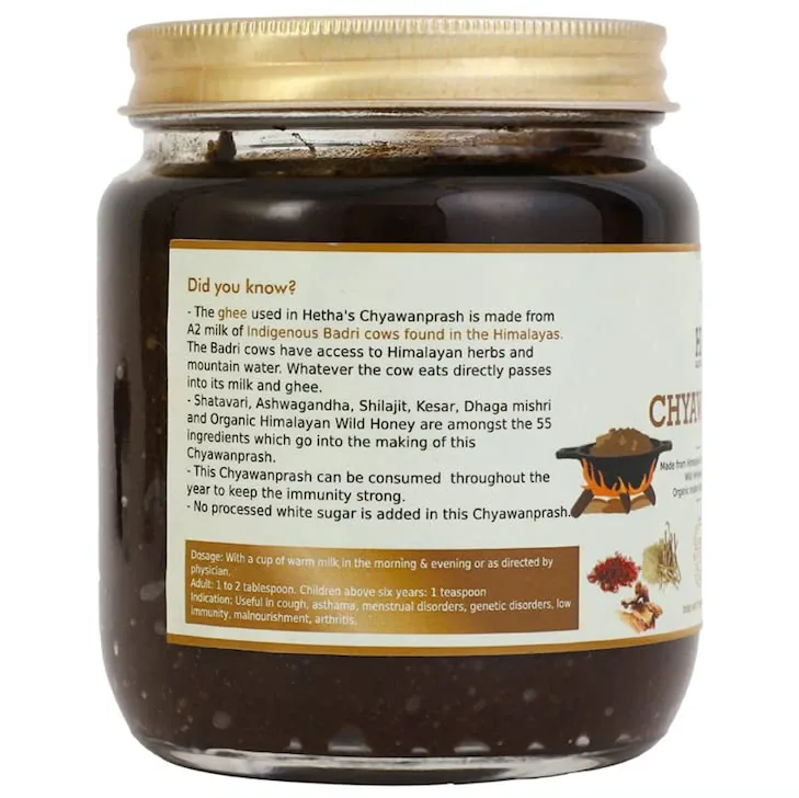 Hetha Chyawanprash made with Himalayan A2 Cultured Ghee | Traditional Ayurvedic Herbal Paste | Sweetened with Dhaga Mishri & Wild Honey-2