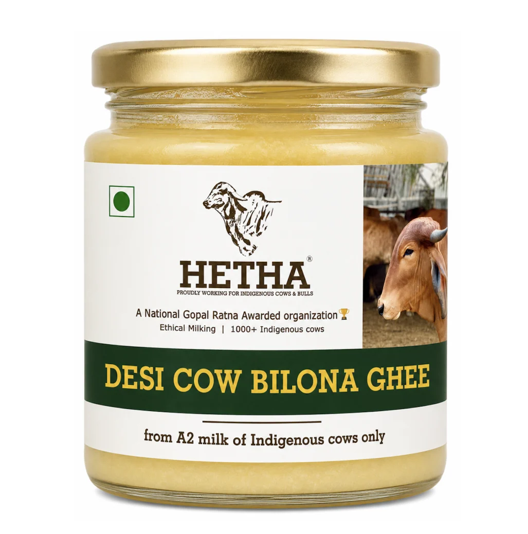 Hetha Desi Cow A2 cultured Bilona Ghee / A2 Ghee | Premium A2 Desi Ghee | Cultured Cow Pure Ghee