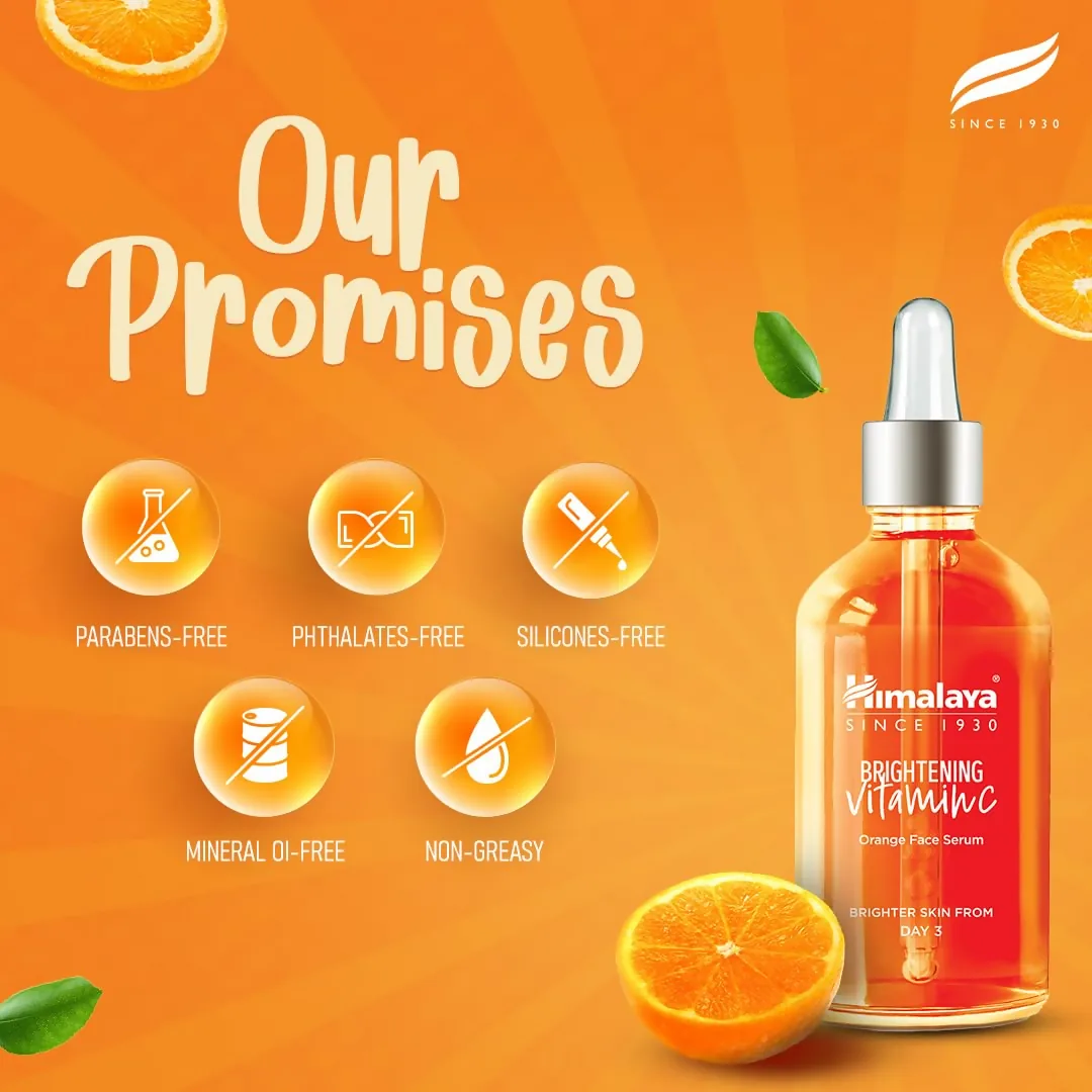 Himalaya Brightening Vitamin C Serum | Orange Face Serum | Glowing and Hydrated Skin-6