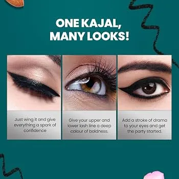 Himalaya Herbals Kajal - Black | Soothing Herbal Eye Definer | Enriched with Damask Rose & Triphala-3