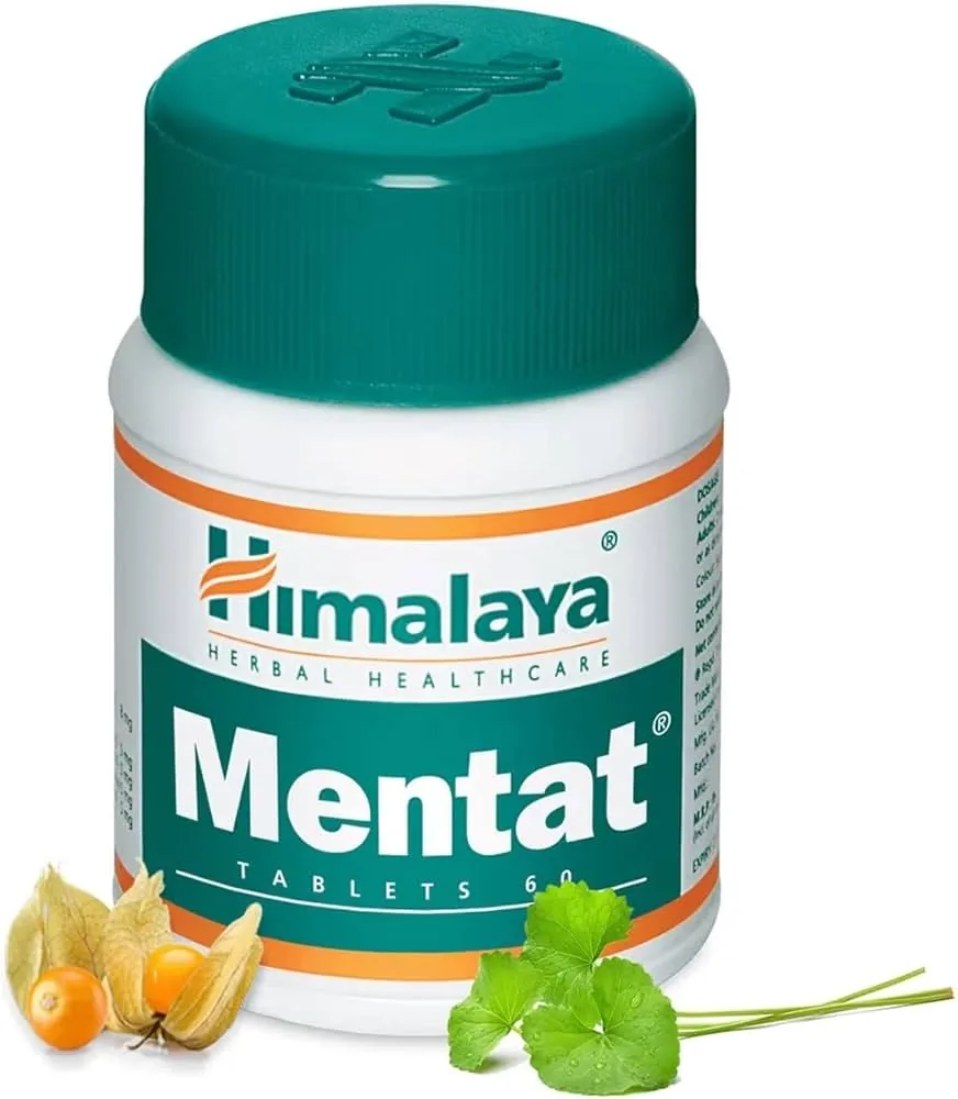 Himalaya Herbals Mentat Tablets | Ayurvedic Cognitive Support | Natural Memory and Focus Booster