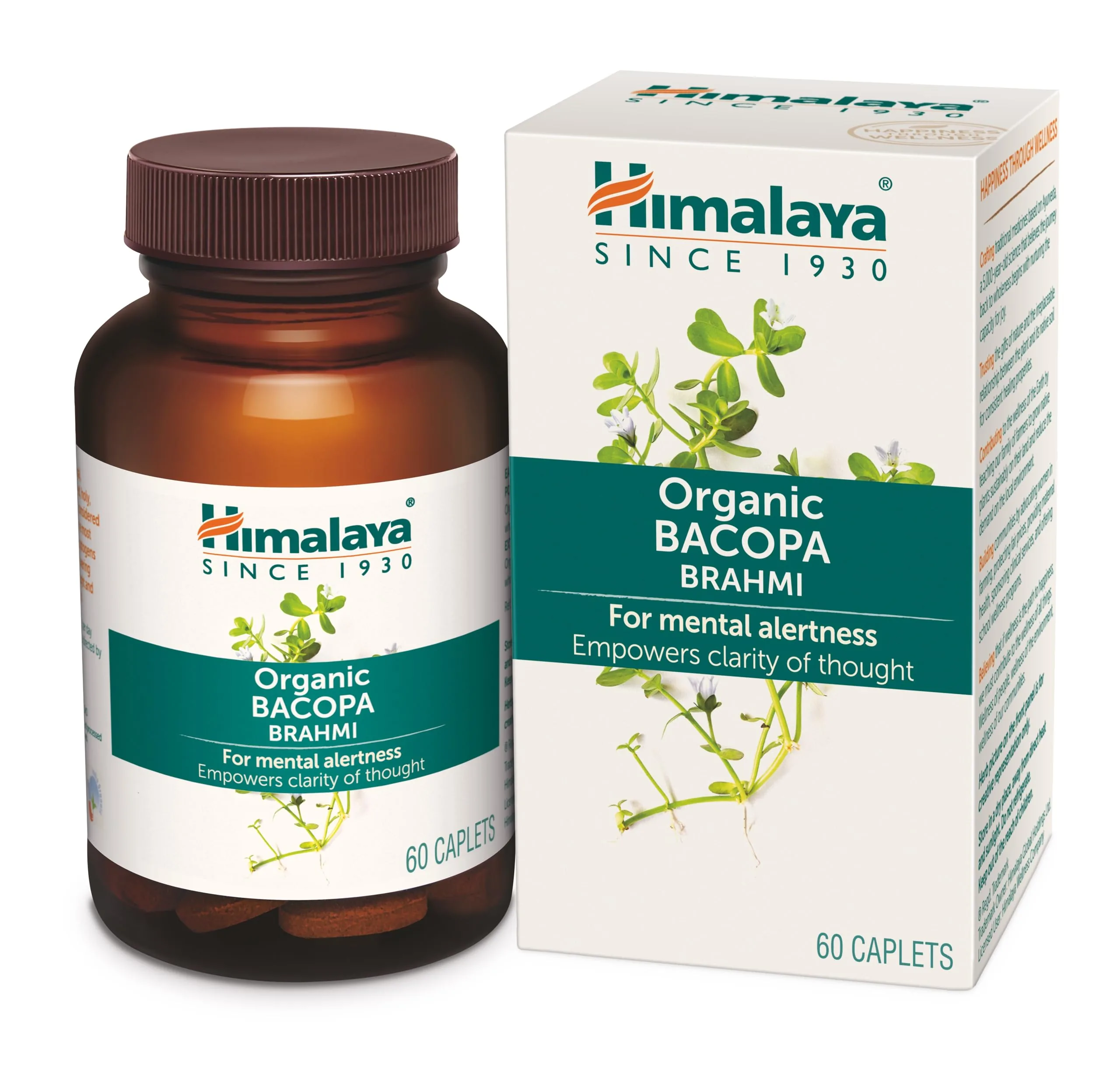 Himalaya Herbals Organic Bacopa Brahmi Caplets