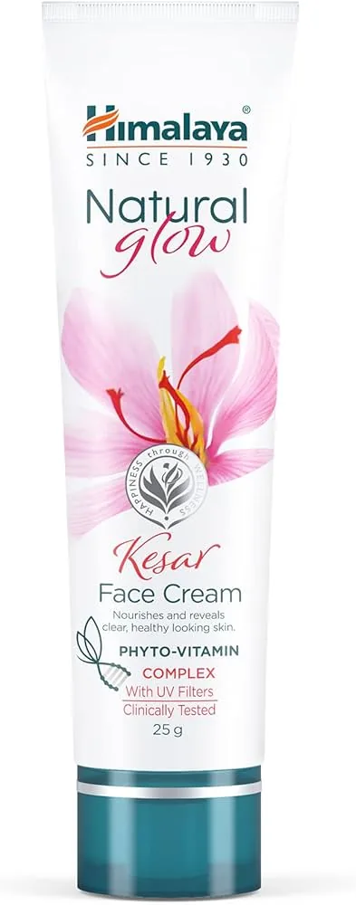 Himalaya Natural Glow Face Cream - Saffron | Mattifying Daily Moisturizer | Even Tone and UV Protection-1