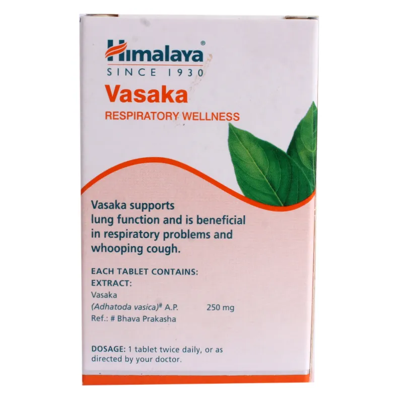Himalaya Herbals Vasaka | Respiratory Wellness Supplement | Natural Lung and Airway Support-2